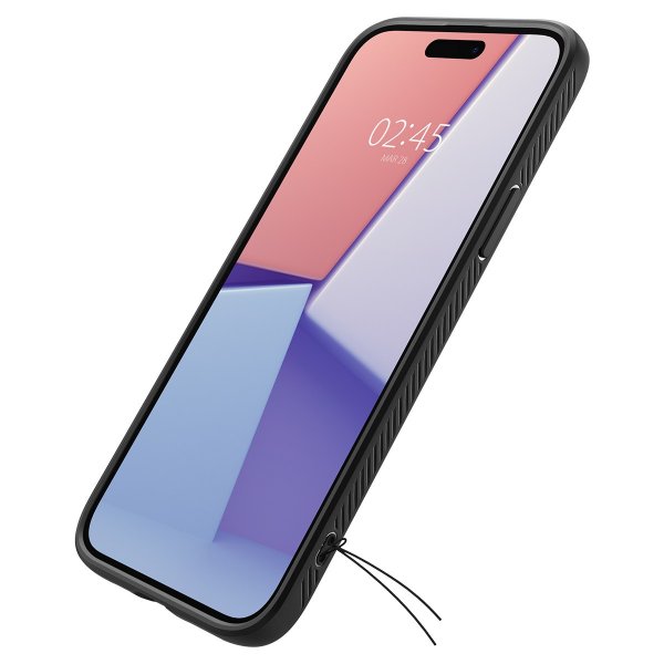 - iPhone 15 Plus - Skal - Liquid Air - Matte Black