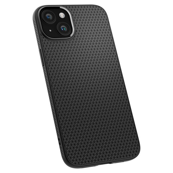 - iPhone 15 Plus - Skal - Liquid Air - Matte Black