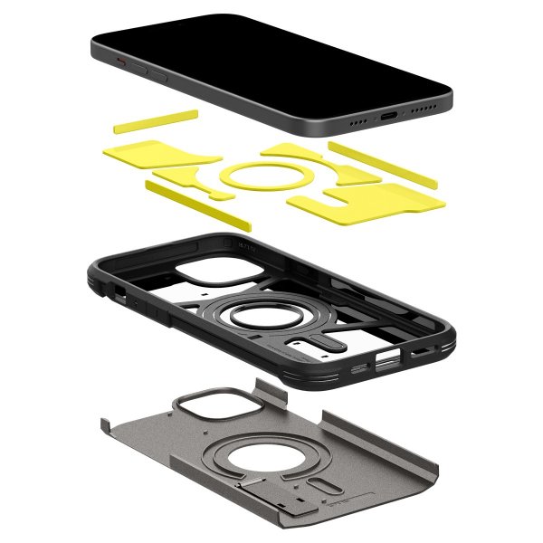 - iPhone 15 Plus - Skal - Tough Armor MagFit - Gunmetal