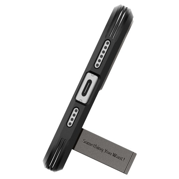 - iPhone 15 Plus - Skal - Tough Armor MagFit - Gunmetal