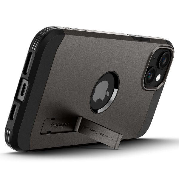 - iPhone 15 Plus - Skal - Tough Armor MagFit - Gunmetal