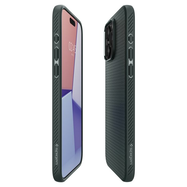 - iPhone 15 Pro Max - Skal - Liquid Air - Abyss Green
