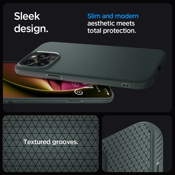 - iPhone 15 Pro Max - Skal - Liquid Air - Abyss Green