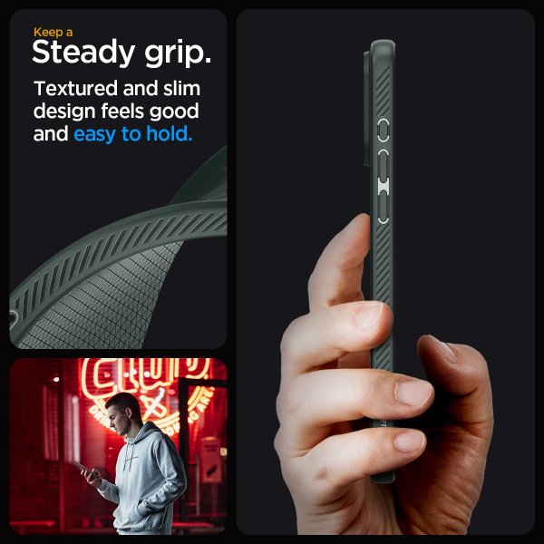 - iPhone 15 Pro Max - Skal - Liquid Air - Abyss Green