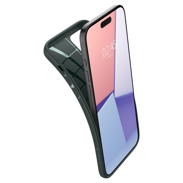 - iPhone 15 Pro Max - Skal - Liquid Air - Abyss Green