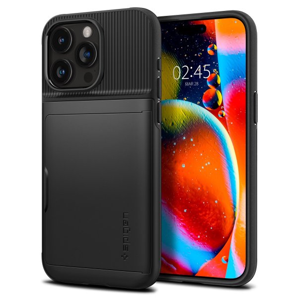 - iPhone 15 Pro Max - Skal - Slim Armor CS - Svart