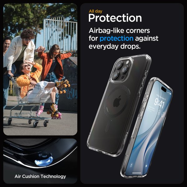 - iPhone 15 Pro Max - Skal - Ultra Hybrid MagFit - Carbon Fiber