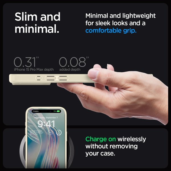 - iPhone 15 Pro Max - Skal - Ultra Hybrid - Mute Beige