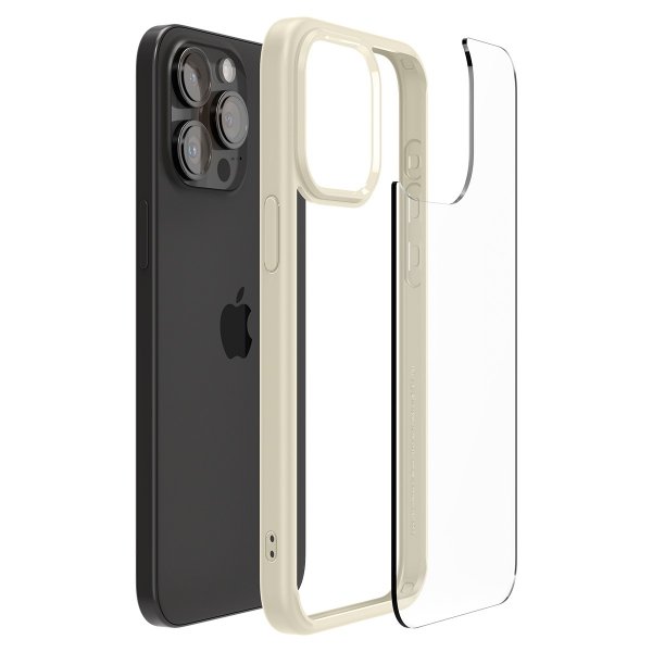 - iPhone 15 Pro Max - Skal - Ultra Hybrid - Mute Beige
