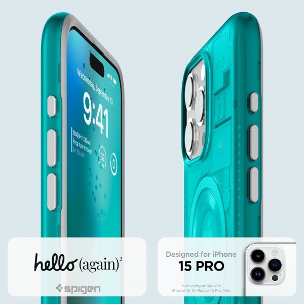 - iPhone 15 Pro - Skal - Classic C1 MagFit - Bondi Blue