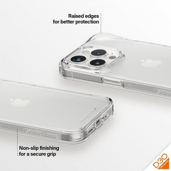 - iPhone 15 Pro - Skal - HardCase D3O - Transparent