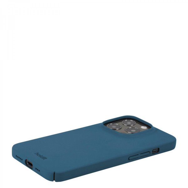 - iPhone 15 Pro - Skal - Slim Case - Denim Blue