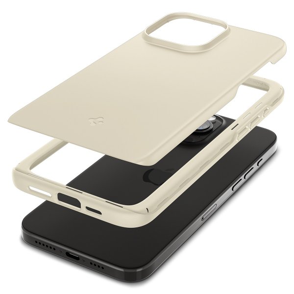 - iPhone 15 Pro - Skal - Thin Fit - Mute Beige