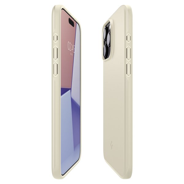 - iPhone 15 Pro - Skal - Thin Fit - Mute Beige