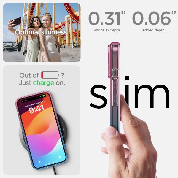 - iPhone 15 - Skal - Liquid Crystal - Gradation