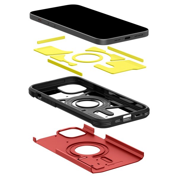 - iPhone 15 - Skal - Tough Armor MagFit - Röd