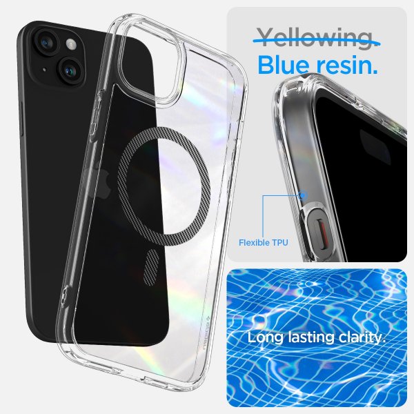 - iPhone 15 - Skal - Ultra Hybrid MagFit - Carbon Fiber