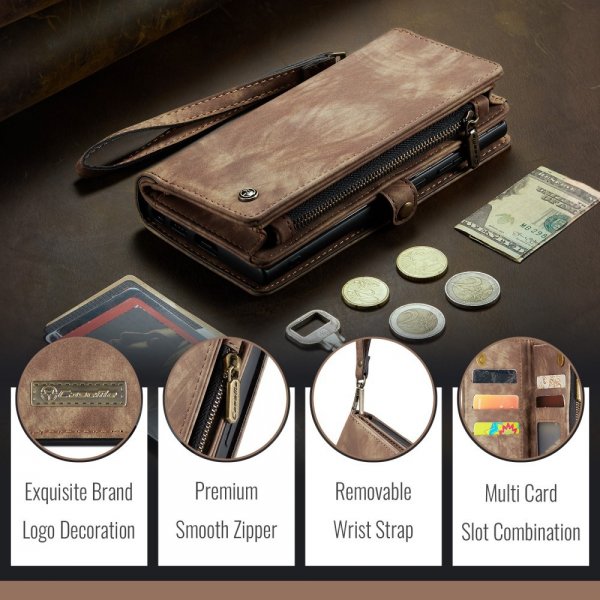 - iPhone 16 - Fodral - 008 Series Löstagbart Skal - Brun