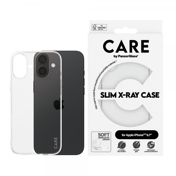 - iPhone 16 Plus - Skal - X-Ray - Transparent