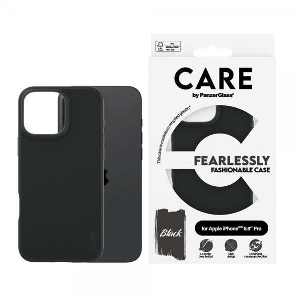 - iPhone 16 Pro Max - Skal - Fashionable - Svart