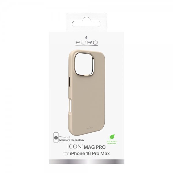 - iPhone 16 Pro Max - Skal - ICON Mag Pro - Beige