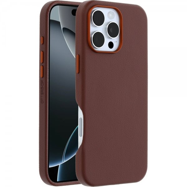 - iPhone 16 Pro Max - Skal - Symmetry Cactus Leather MagSafe - Rich Adobe