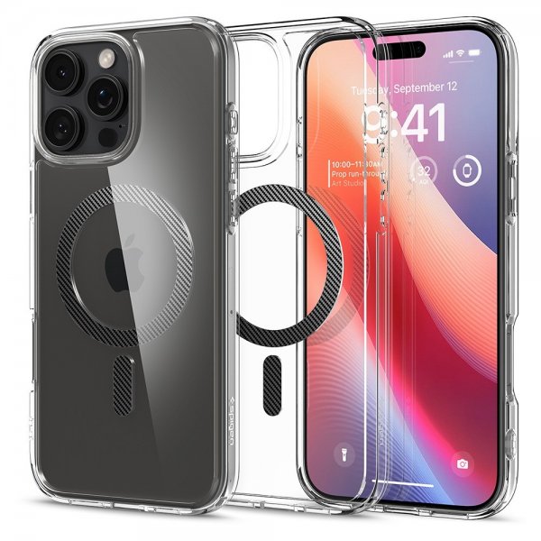 - iPhone 16 Pro Max - Skal - Ultra Hybrid MagFit - Carbon Fiber