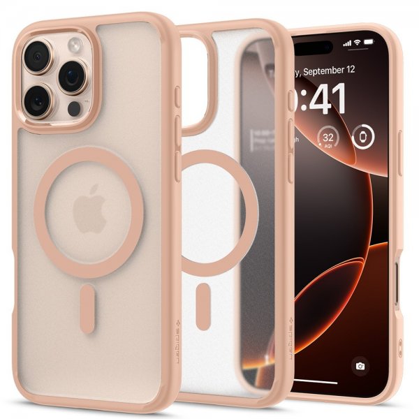 - iPhone 16 Pro Max - Skal - Ultra Hybrid MagFit - Frost Rose Titanium