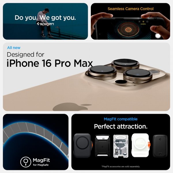 - iPhone 16 Pro Max - Skal - Ultra Hybrid T MagFit - Frost Black