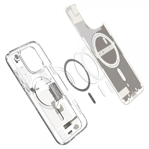 - iPhone 16 Pro Max - Skal - Ultra Hybrid Zero One MagFit - Natural Titanium