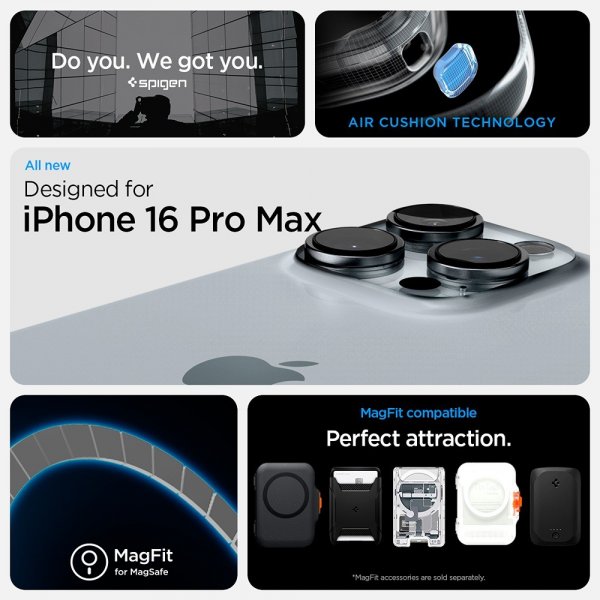 - iPhone 16 Pro Max - Skal - Ultra Hybrid Zero One MagFit - Natural Titanium