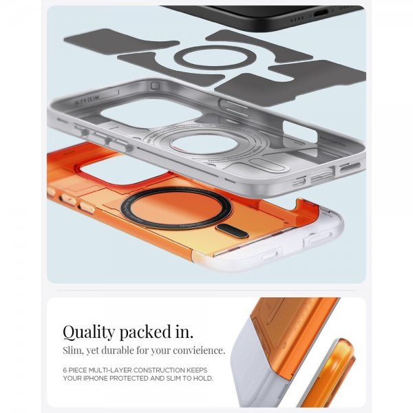 - iPhone 16 Pro - Skal - Classic C1 MagFit - Tangerine