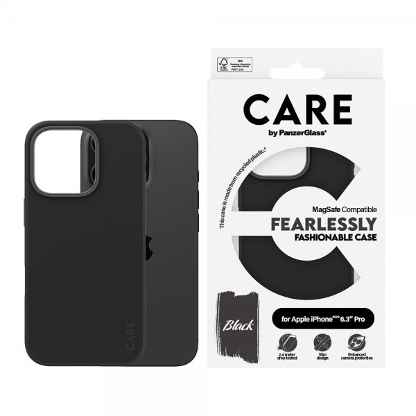 - iPhone 16 Pro - Skal - Fashionable MagSafe - Svart