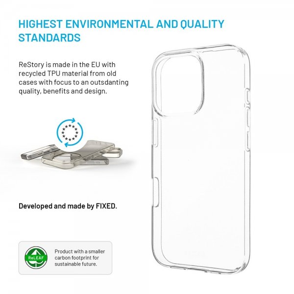 - iPhone 16 Pro - Skal - ReStory - Transparent