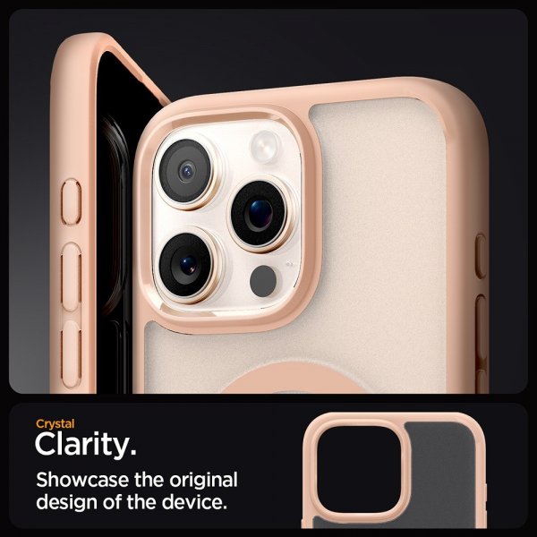 - iPhone 16 Pro - Skal - Ultra Hybrid MagFit - Frost Rose Titanium