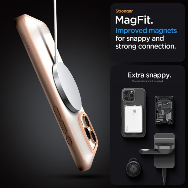 - iPhone 16 Pro - Skal - Ultra Hybrid MagFit - Frost Rose Titanium