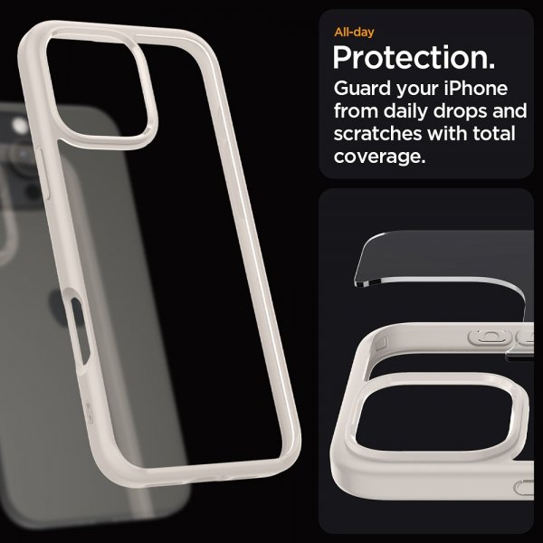 - iPhone 16 Pro - Skal - Ultra Hybrid - Natural Titanium