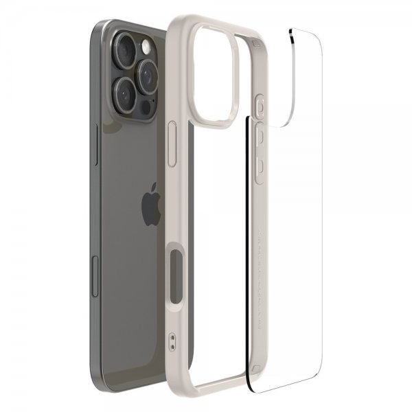 - iPhone 16 Pro - Skal - Ultra Hybrid - Natural Titanium
