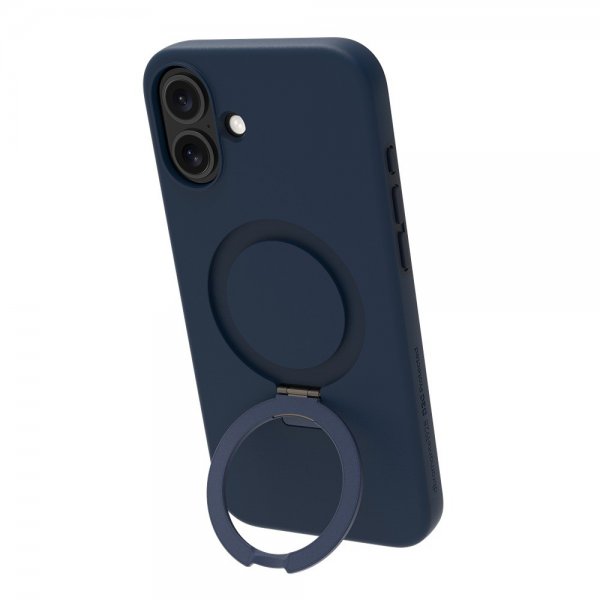 - iPhone 16 - Skal - Iceland Ultra D3O MagSafe Kickstand - Blå