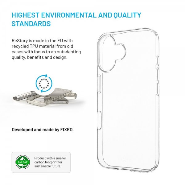 - iPhone 16 - Skal - ReStory - Transparent