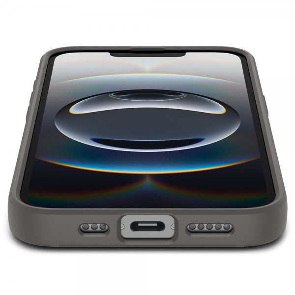 - iPhone 16e/17e - Skal - Liquid Air - Marble Gray