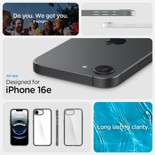 - iPhone 16e/17e - Skal - Ultra Hybrid - Space Crystal