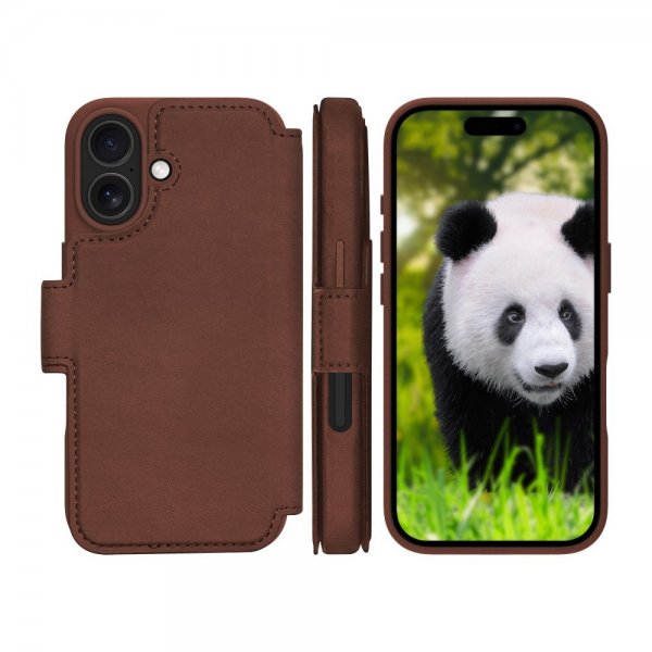 - iPhone 17 - Fodral - Lynge MagSafe - Dark Tan