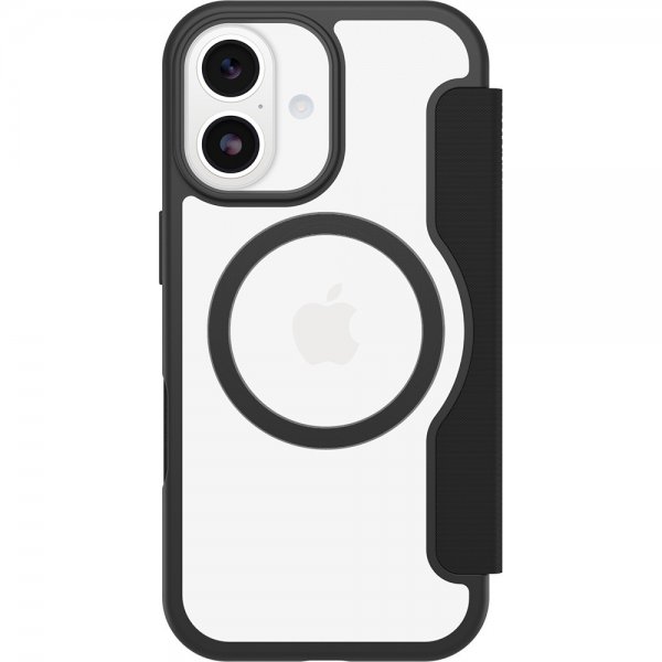 - iPhone 17 - Fodral - React Folio MagSafe - Black Crystal