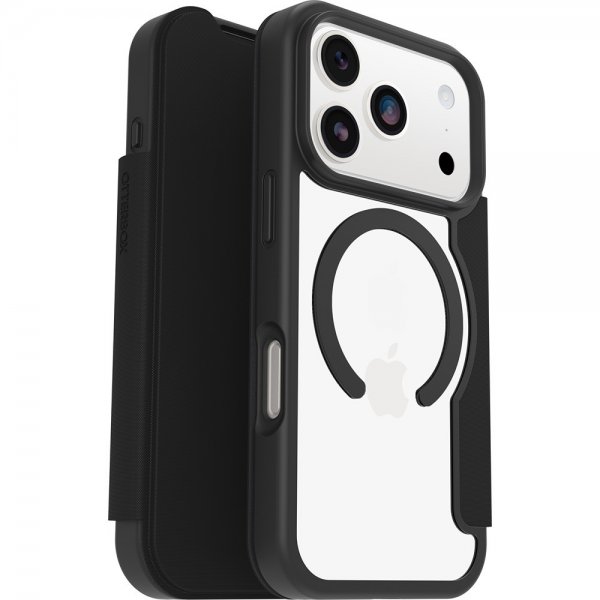- iPhone 17 Pro - Fodral - React Folio MagSafe - Black Crystal