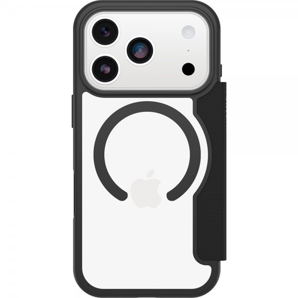 - iPhone 17 Pro - Fodral - React Folio MagSafe - Black Crystal