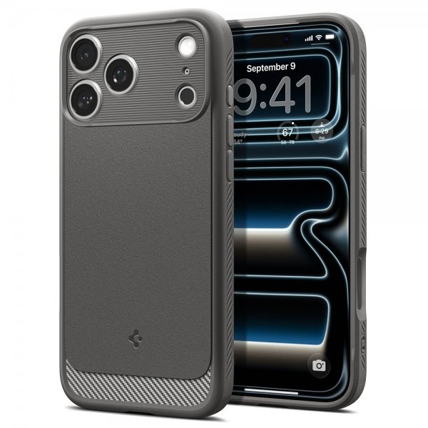 - iPhone 17 Pro Max - Skal - Rugged Armor MagFit - Marble Gray