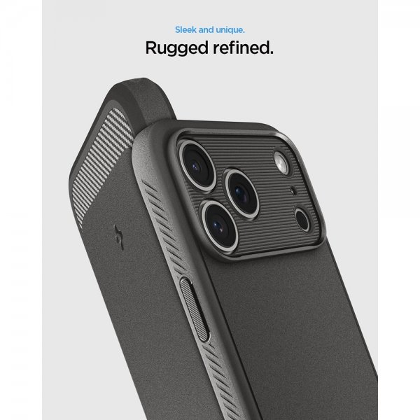 - iPhone 17 Pro Max - Skal - Rugged Armor MagFit - Marble Gray