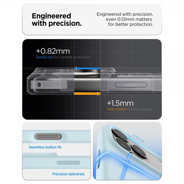 - iPhone 17 Pro Max - Skal - Silicone Fit MagFit - Mute Blue