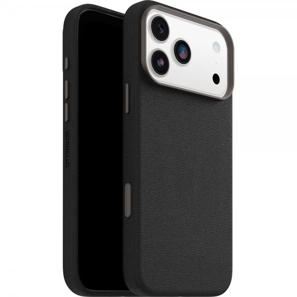 - iPhone 17 Pro Max - Skal - Symmetry Cactus Leather MagSafe - Noir Ash